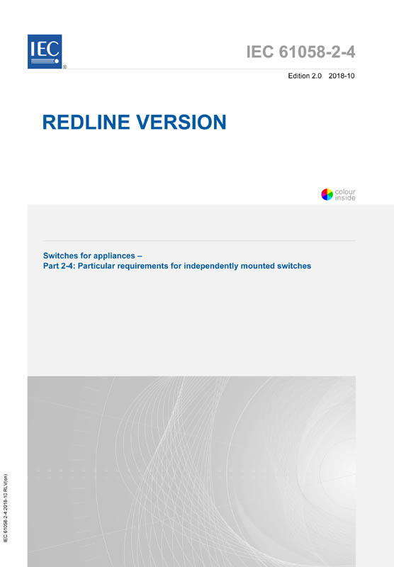 Cover IEC 61058-2-4:2018 RLV